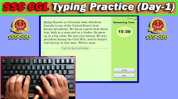 SSC CGL Typing Practice Day- 01 | 50 WPM Typing Speed with 96% Accuracy #typing #raushantypingmaster