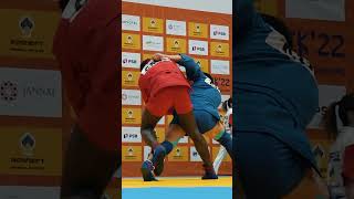 MEYONG ONDOA Franck Benoit (CAM) vs BARAKANOV Belek (KGZ) at the World #Sambo Championships Bishkek