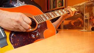 Video thumbnail of "Johnny Hallyday - la fille de l’été dernier - Accompagnement Guitare"