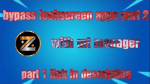 How to make app lock and bypass pt 2