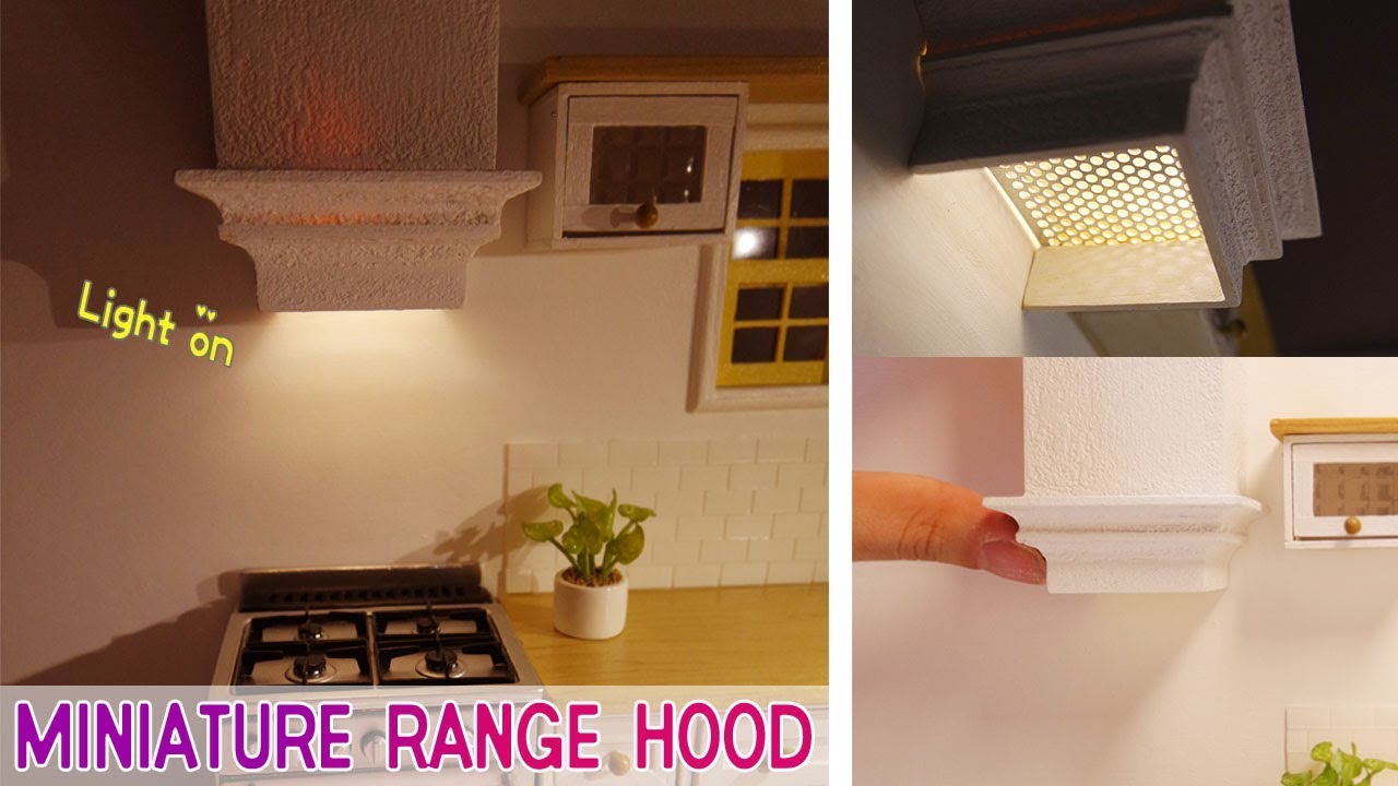 Doll kitchen #08 DIY miniature  Range hood 미니어쳐 레인지후드만들기