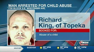 Topeka man behind bars after child found beaten over the weekend