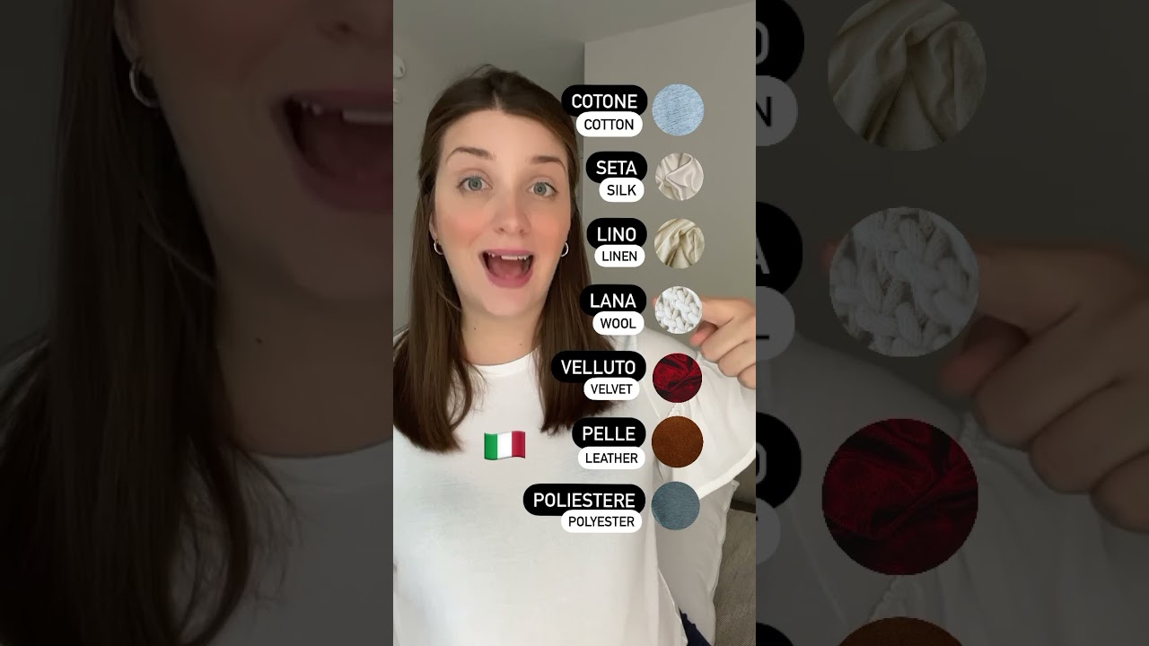 Types of fabric in Italian 