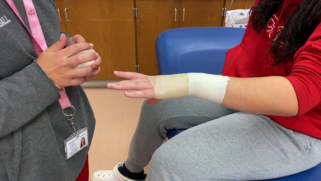 Wrist taping per HOSA guidelines YouTube