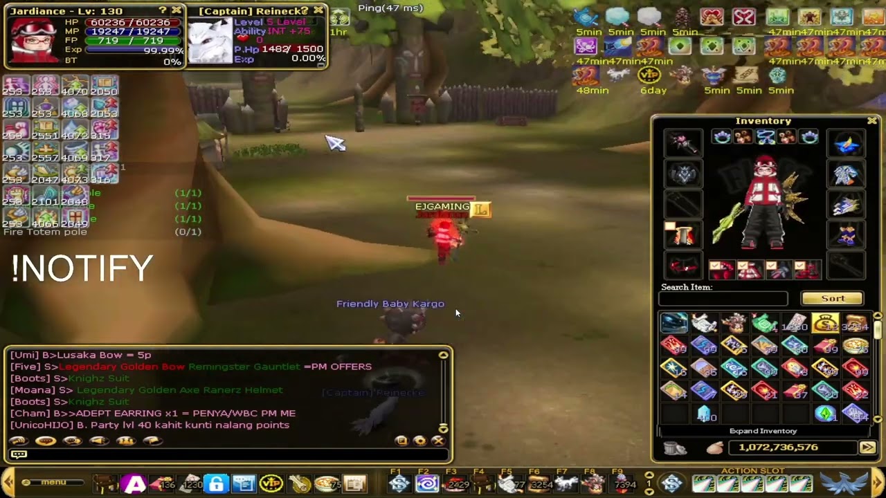 Ascension Flyff - Arcanist Solo Wilds (2MINS. PURE INT)