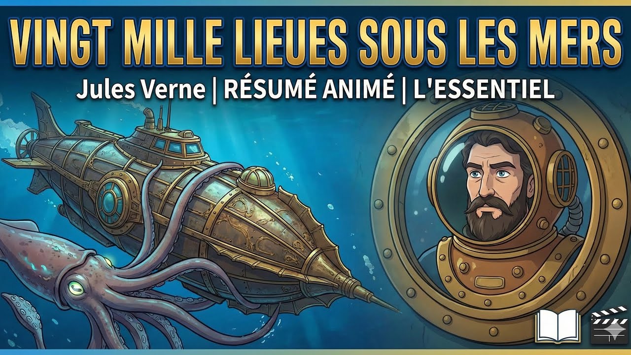 Vingt mille lieues sous les mers Jules Verne Résumé animé pour — free download