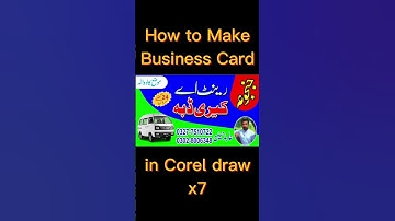 Professional Business Card Design by Graphic Designer | CorelDRAW X7"GraphicDesign #BusinessCardDesi