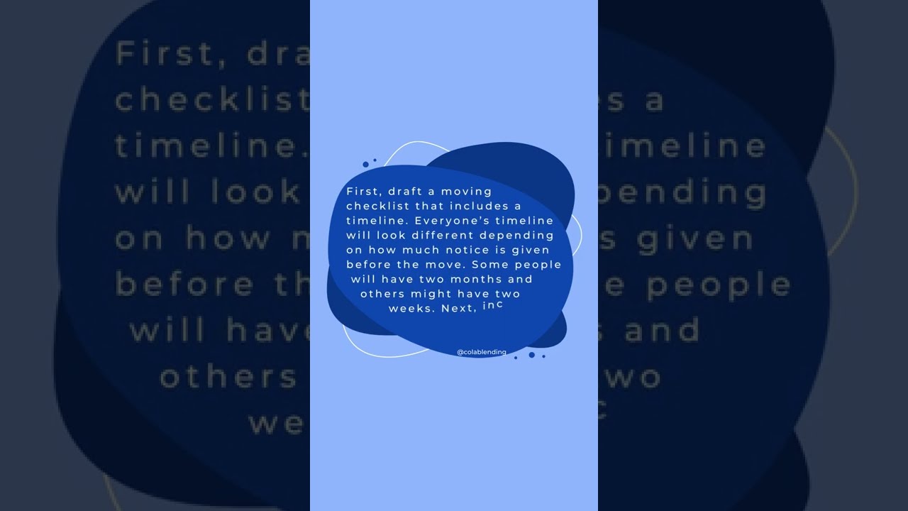 Moving Tips: Create a moving checklist and budget