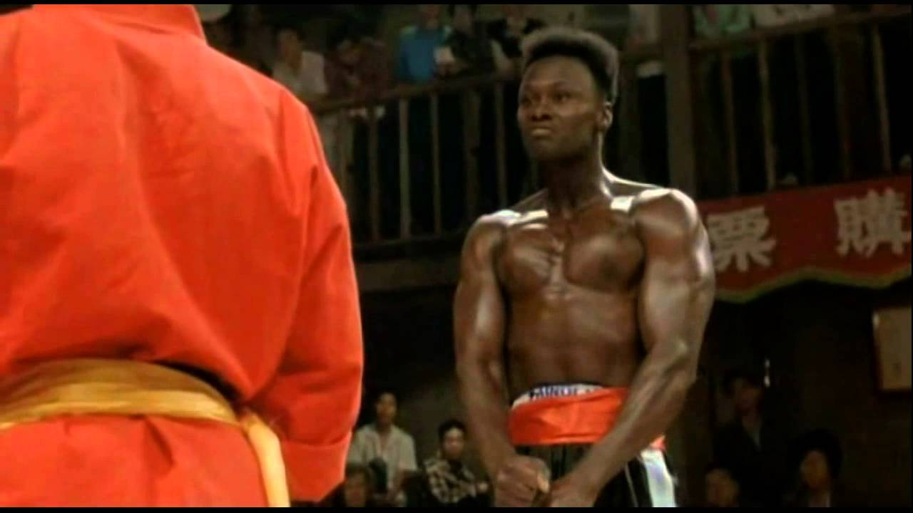 asian guy vs black guy fight
