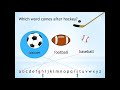 Grade 1 i can put words in alphabetical order sports words abeka language 1