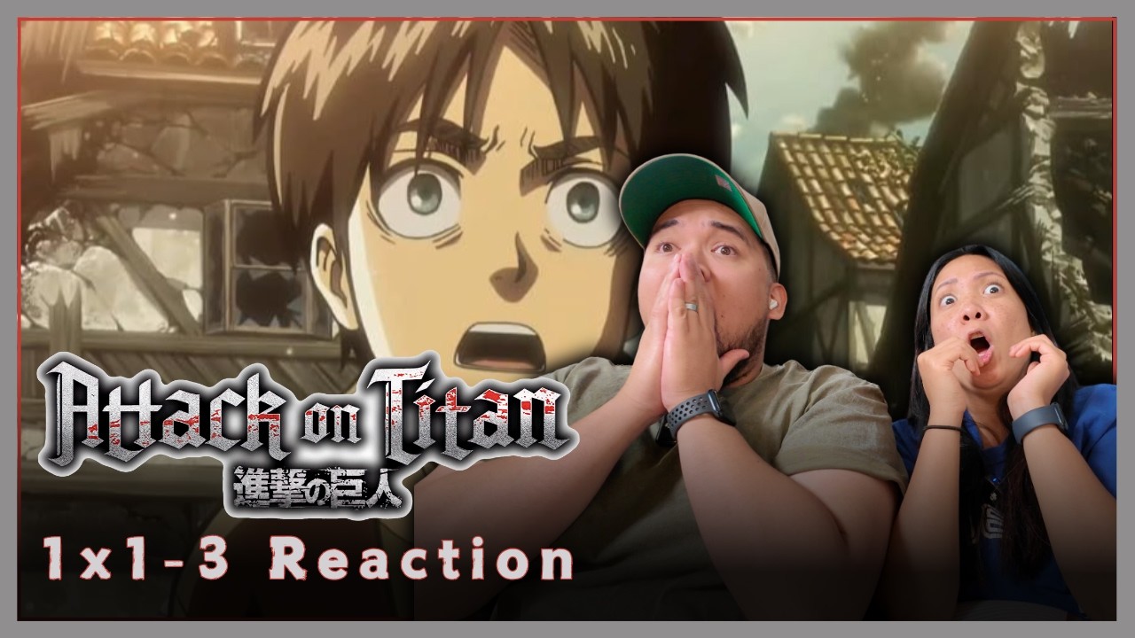 Anime Newbies React to *Attack on Titan* | 1x1 | 1x2 | 1x3