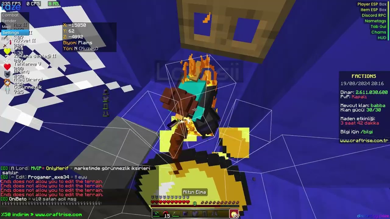 Craftrise Factions - Edit Avı #8 #craftrise #factions #vs Laze Vip