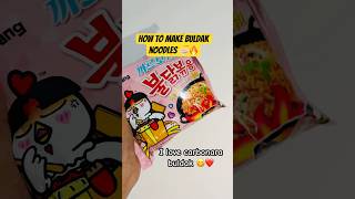 Buldak Ramen Cooking tutorial 😋🍜🔥#buldak #buldakramen #buldaknoodles #conveniencefood #cheese