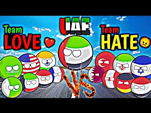 Countries That Love & Hate UAE 🇦🇪 #countryballs #uae #comparison
