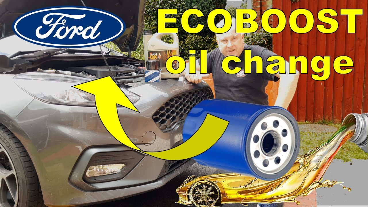 FORD 3 Cyl Oil and Filter Change | Ford ECOBOOST Oil Change - YouTube