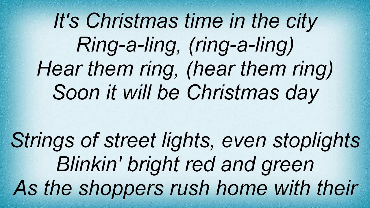 Bing Crosby Silver Bells Lyrics YouTube