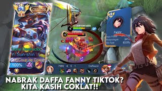 KETIKA TOP KECAMATAN YSS BLESS KETEMU DENGAN TOP GLOBAL FANNY DAFFAXML !!! DIRUSUH EARLY GAME