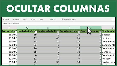 Como OCULTAR Y MOSTRAR COLUMNAS en Excel 2025 ✅