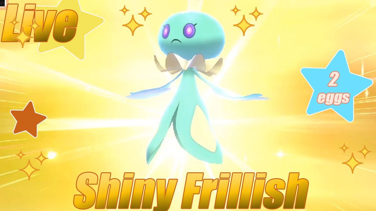 Live shiny Frillish 2 hatched eggs Masuda Method Pokemon Shield YouTube
