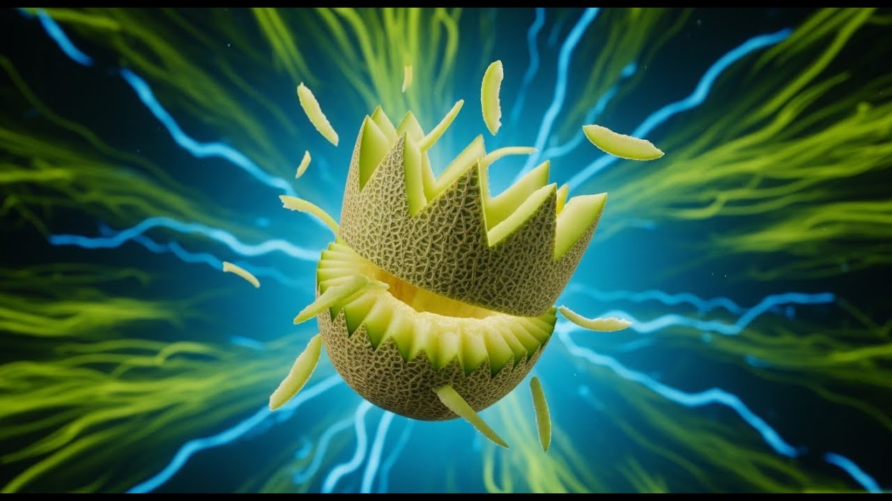 «Урок по резьбе по фрукту дыни медовой дыни в форме королевской короны»