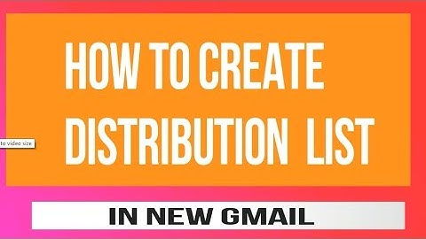 Create Group in the gmail 2020 | Create a distribution list
