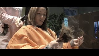 8131 Agata by dzaklina Part 1 drycut haircut in large saloncape full video