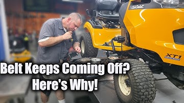 Cub Cadet XT1 XT2 Deck Belt Keeps Coming Off Full Troubleshooting & Fix For Mysterious Belt Issues!