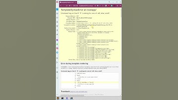 Django TemplateSyntaxError: Unclosed tag on line: 