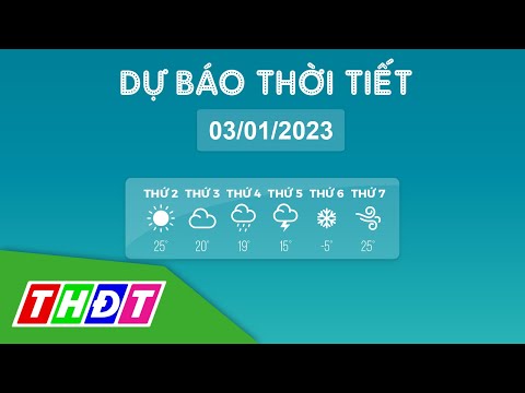 Video Thời tiết hôm nay, 3/1/2023 | THDT - youtube