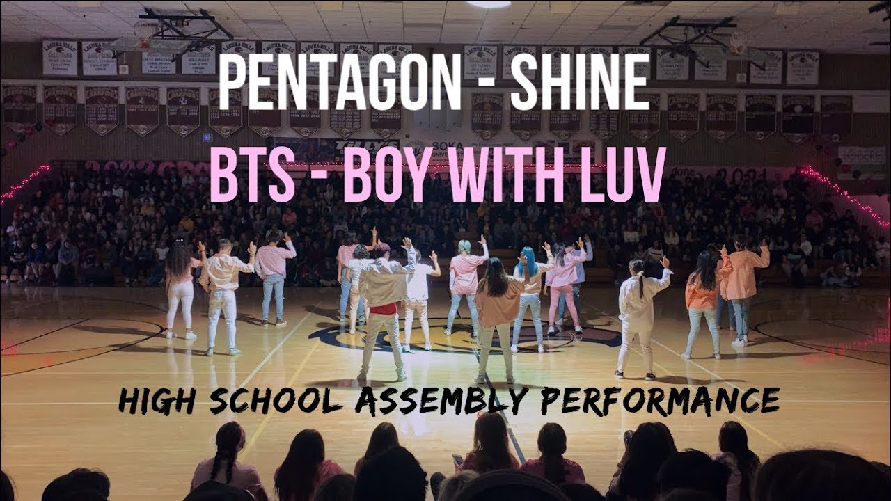 HKDC] PENTAGON SHINE + BTS BOY WITH LUV HIGH SCHOOL ASSEMBLY