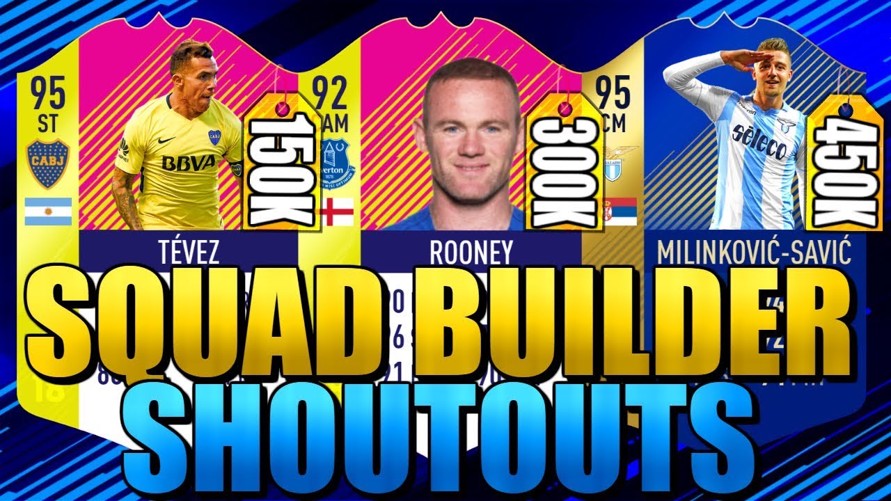 150K/300K/450K HYBRIDS SQUAD BUILDER SHOUTOUTS FIFA 18 ULTIMATE TEAM