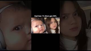 Dad Gen 1% Mom Gen 99%