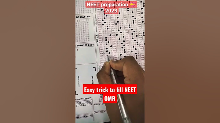 Easy trick to fill NEET OMR sheet/NEET Preparation🩺/Quick OMR fill#neet#neet2023#omrsheetfilluptrick
