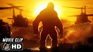 Kong Vs Helicopters Scene | KONG SKULL ISLAND (2017) Sci-Fi, Movie CLIP HD