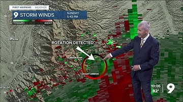 Tucson area sees Tornado Warnings Sunday night