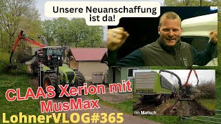 LohnerVLOG#365 Claas Xerion 3800 und MusMax im Matsch I Fendt 926 Hechkhubwerk I Terex Kettenspanner