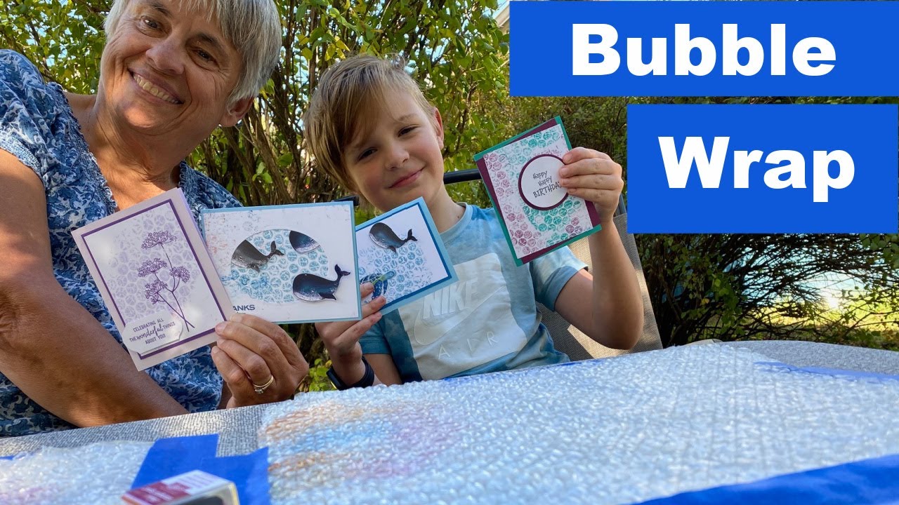 Bubble Wrap Techniques for Cards Make Your Cards Stand Out! YouTube