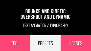 Bounce, Kinetic, Dynamic Text and Typography - Presets, Tool, Scenes (After Effects Template)