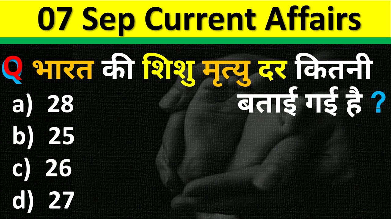 7 September Current Affairs 2025 Daily Current Affairs Current Affair Today Current Affair 2025
