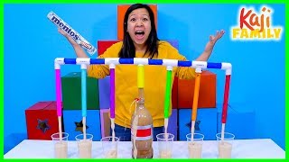 soda dispenser diy with diet coke and mentos experiment