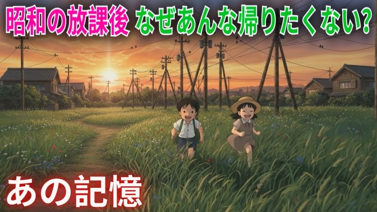 昭和の放課後、なぜか帰りたくなかった。あの名のない余白の記憶 【昭和ノスタルジー】 【放課後の記憶】 【夕方の帰り道】