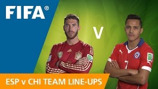 Spain v. Chile - Teams Announcement