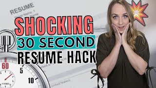 RESUME KEYWORD HACK | Find Resume Keywords in 30 seconds (FREE & EASY!)