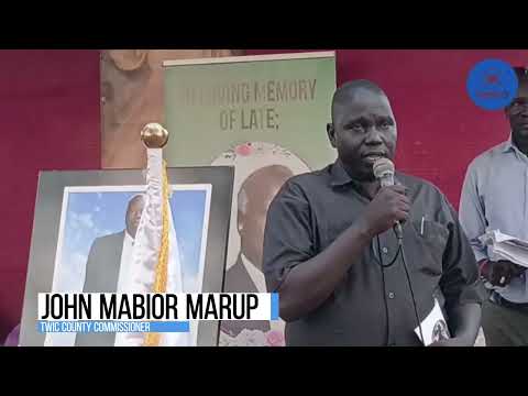 Commissioner John Mabior Marup Honors Late Hon Bona Malwal Madut 