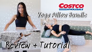 Costco Crystal Cove Home Yoga Pillow Bundle Review| How to use Yoga Bolsters at home? Yoga Bolster