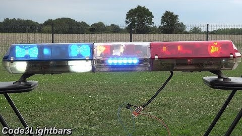 47" Code3 MX7000 lightbar with LED bulbs