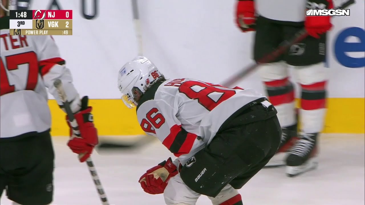 Jack Hughes SCARY Injury against Vegas | 2024-25 NHL