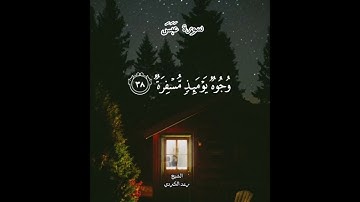 ﴿ فَإِذَا جَآءَتِ ٱلصَّآخَّةُ ﴾#تلاوة_خاشعة من #سورة_عبس #لشيخ #رعد_الكردي
