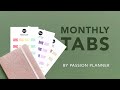 Introducing the passion planner monthly tabs