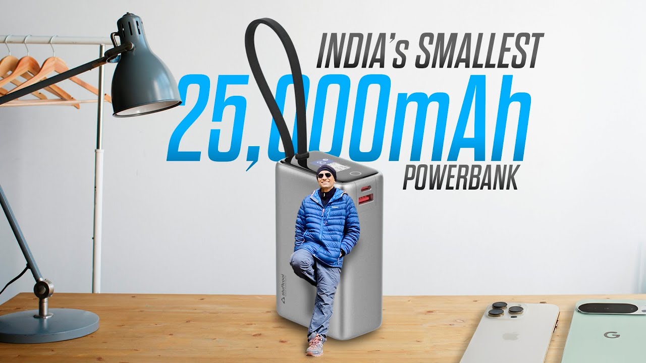 Giga Max Review: India's Smallest 25000 mAh 100W Powerbank with Smart Display 